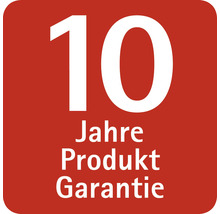 10 Jahre Produktgarantie