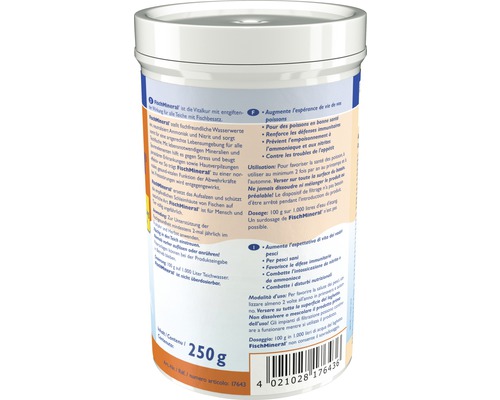 FischMineral im 250 Gramm Behälter für die Wasseraufbereitung