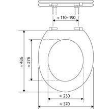 WC-Sitz Soft Touch grau mit Absenkautomatik-thumb-1