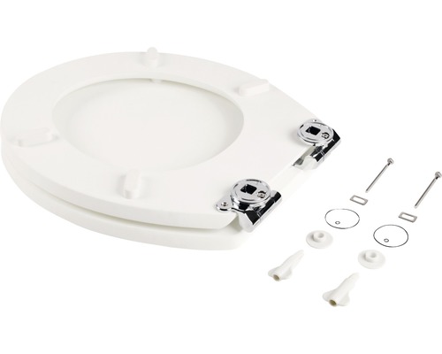 Toilettensitz aus Duroplast mit Befestigungsmaterial
