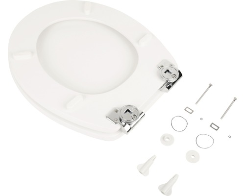 Toilettendeckel aus Kunststoff mit Befestigungsmaterial