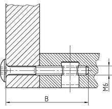 Innensechskantschraube Flachrundkopf Innensechskant (SW) Teilgewinde Vollgewinde 6 x 25 mm galvanisch verzinkt 100 Stück-thumb-2