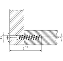 Holzschraube Flachrundkopf Innensechskant 7x70 mm, galv. verzinkt, 100 Stück-thumb-2