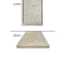 Travertin Fensterbank, Ober- und Unterseite