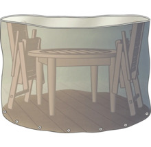 GARDEN PLACE Schutzhülle für Gartenmöbel-Set Ø 200 H 95 cm transparent