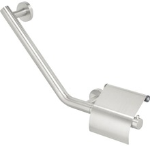 Toilettenpapierhalter mit Haltegriff aus Edelstahl