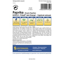 Paprika Tribelli Mini Orange Saatgutpackung