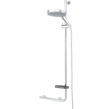 Duschsäule mit Handbrause, Kopfbrause und Haltegriff