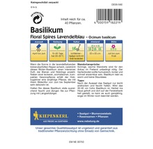 Verpackung Basilikum Saatgut Floral Spires Lavendelblau