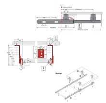 Tastaturauszug 400 mm, chromatiert, 1 Paar