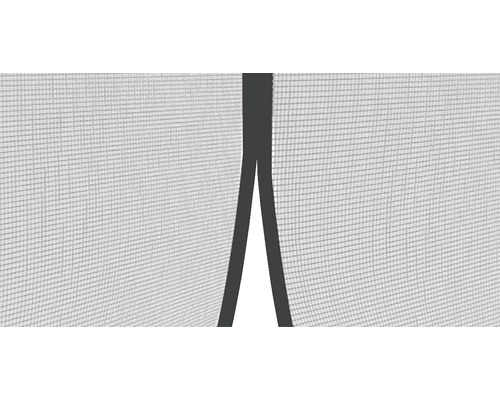 Magnet Fliegengitter Tür 195 X 205 Cm, Grau – Insektenschutz Mit Klettband, Winddicht, Ohne Bohren