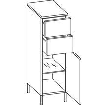 Highboard Pelipal Mainz 100 mit einer Türe und 2 Schubladen 5x30x33 cm anthrazit-thumb-1 Highboard Pelipal Mainz 100 mit einer Türe und 2 Schubladen 5x30x33 cm anthrazit-thumb-1