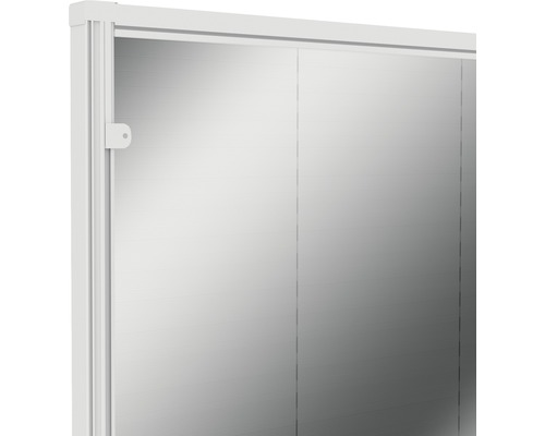 Spiegelschrank mit weißen Schiebetüren