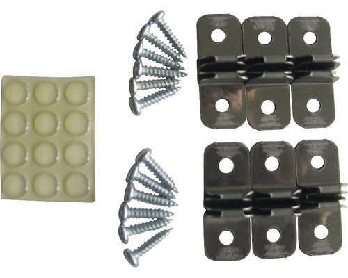 Bilderrahmen-Befestigungsset mit Schrauben und Puffern