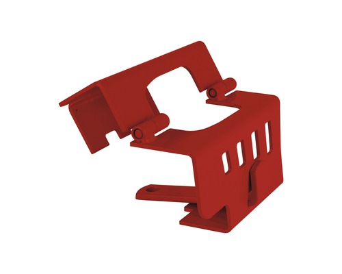 Roter Ventilschutz aus Metall