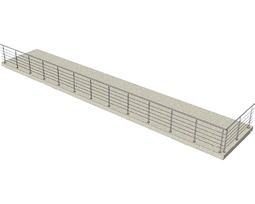 Brücke mit Edelstahlgeländer