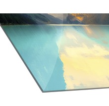 Acrylglasbild mit Bergseelandschaft