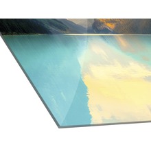 Acrylglasbild mit einem Bergsee