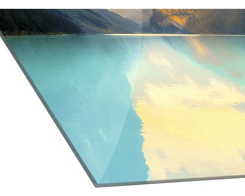 Acrylglasbild mit einem Bergsee