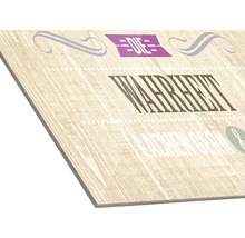 Dekoratives Schild mit Holzstruktur und dem Text: Die Wahrheit lachen gern.