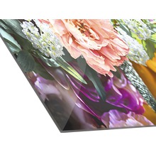 Blumenmotiv auf einer Acrylglasplatte