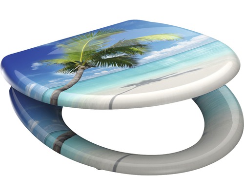 WC-Sitz mit Strandmotiv
