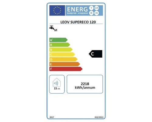 Energielabel für LEOV SUPERECO 120 mit Energieeffizienzklasse C