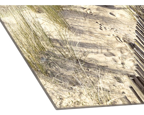 Dekorplatte mit Sanddünenmotiv und Strandhafer