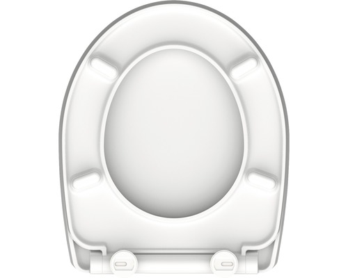 Toilettensitz aus Kunststoff, Draufsicht