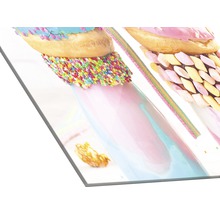 Dekorative Acrylglasplatte mit Süßigkeitenmotiven für den Innenbereich