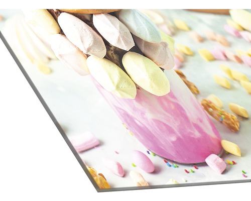 Dekoratives Acrylglasbild mit Süßigkeitenmotiv