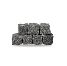 FLAIRSTONE Pflasterstein Quadratpflaster Mosaikpflaster Granit grau 7 x 7 x 7 cm (Sack = 25 kg)