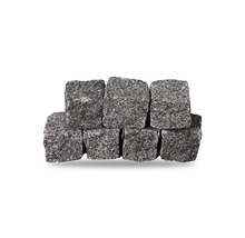 FLAIRSTONE Pflasterstein Quadratpflaster Mosaikpflaster Granit grau 7 x 7 x 7 cm (Sack = 25 kg)