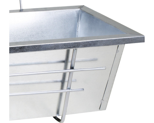 Blumenkasten Zink 60x18x18 cm silber inkl. Halterung | HORNBACH AT