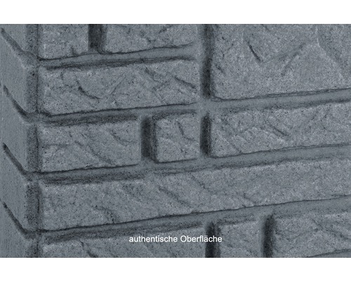 Nahaufnahme von grauen Ziegeln für den Außenbereich