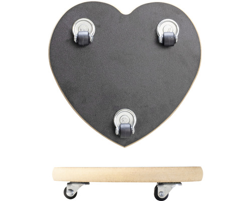 Herzförmiger Pflanzenroller mit Rollen