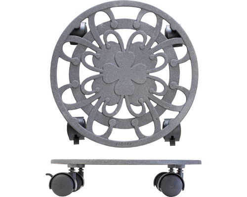 Blumenroller mit Rollen und Dekor