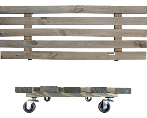 Holz Pflanzenroller mit Rollen und Holz Pflanzkasten