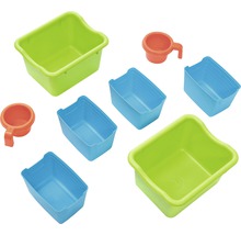 Badespielzeug Set mit Eimern und Bechern