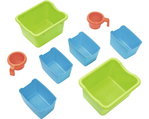 Badespielzeug Set mit Eimern und Bechern