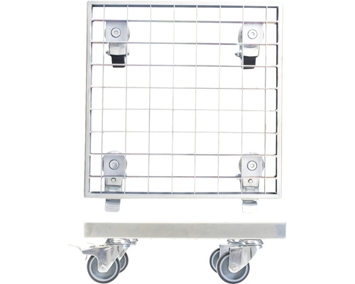 Gitterwagen mit Rollen für den Transport