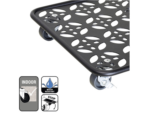 Pflanzenroller mit Muster, geeignet für Innenräume, wasserabweisend, mit Stoppfunktion