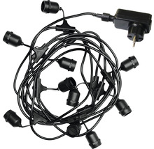 Lichterkette mit Lampenfassungen und Stecker