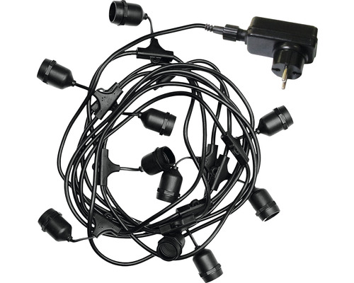 Lichterkette mit Lampenfassungen und Stecker