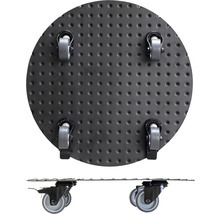 Pflanzenroller WagnerSystem Ø 38 cm H 7,5 cm Metall schwarz