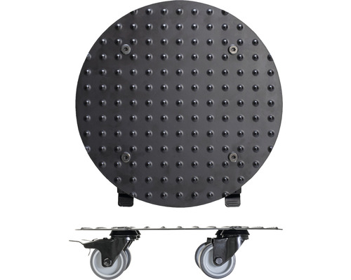 Runde Pflanzenroller mit Noppen und Rollen für den Transport von Pflanzen