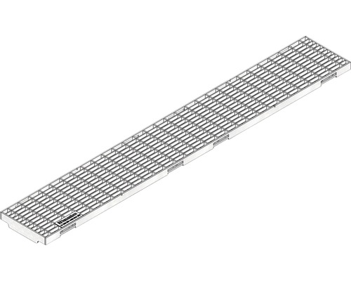 Hauraton Faserfix KS 100 Gitterrost MW 30/10 mit horizontaler Schubsicherung 1000 x 149 x 20 mm