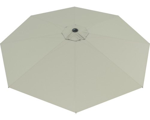 Ansicht eines Gartenschirms von oben