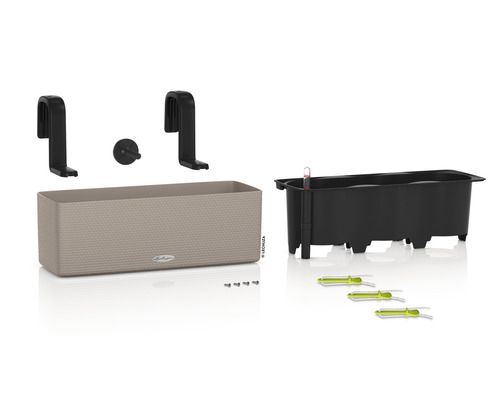 Balkonkasten mit Bewässerungssystem und Zubehör