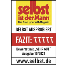Selbst ist der Mann Siegel: Getestet und mit Sehr Gut bewertet